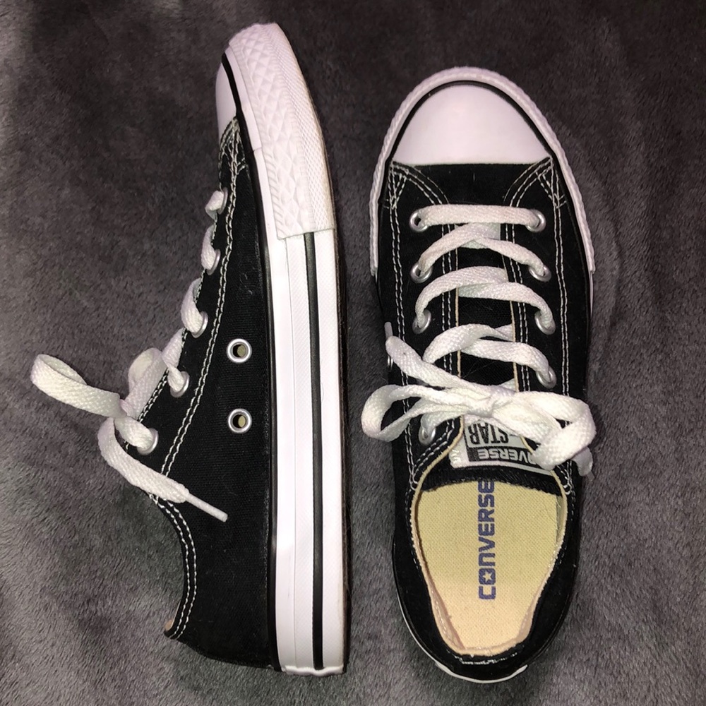 kids black converse